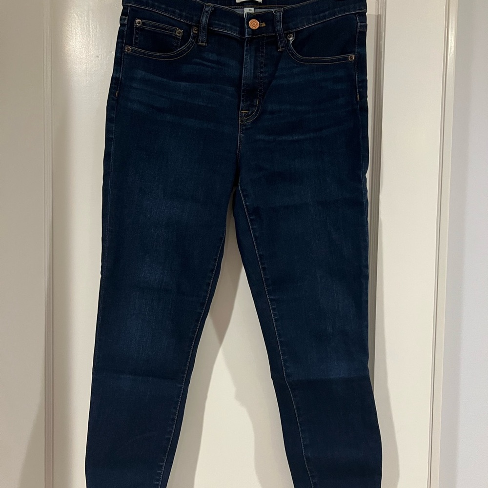 J. Crew Dark Blue Toothpick Jeans